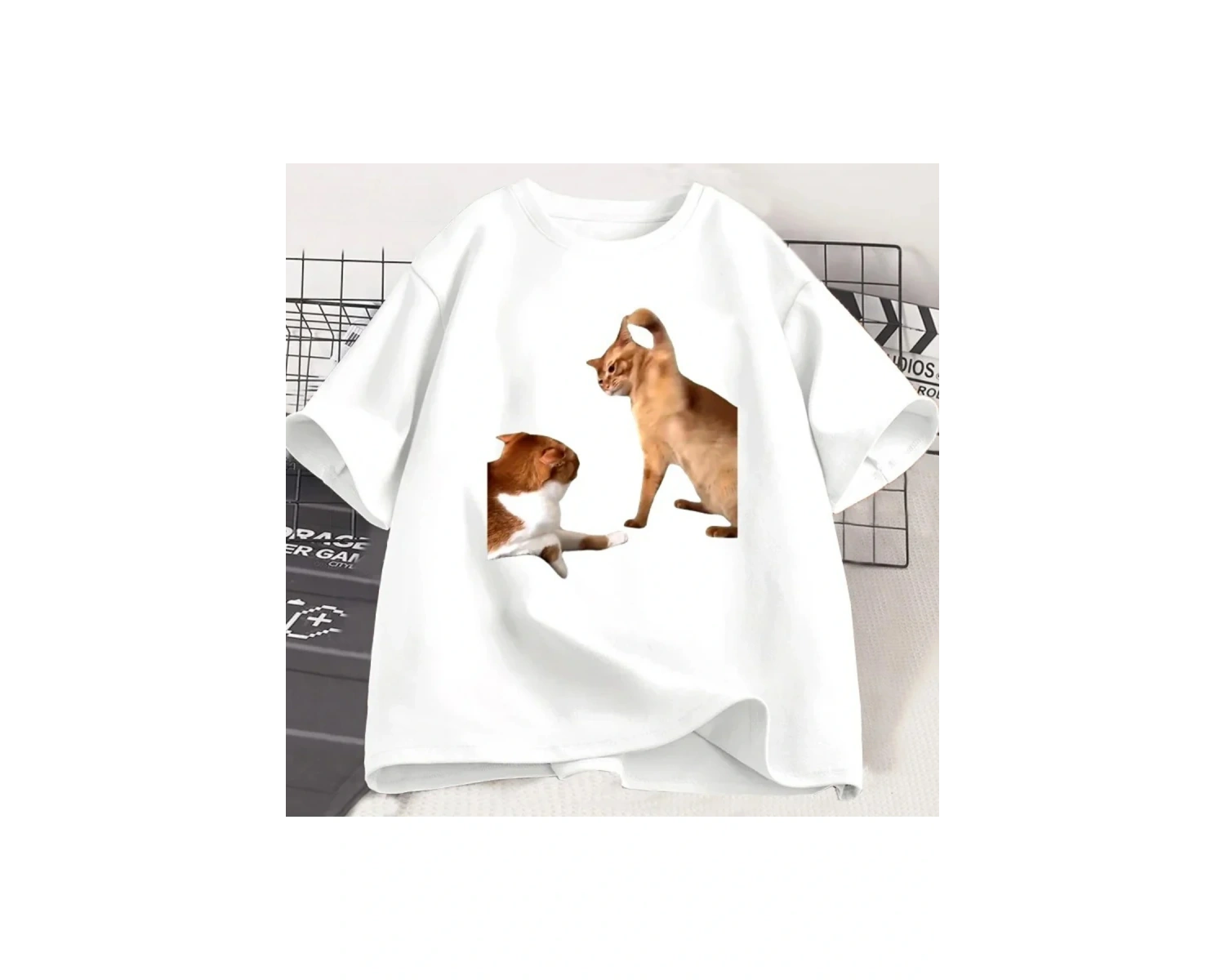 Beyaz Yaz Üstleri Kore Baskılı Nefes Yaz Üst Yepyeni