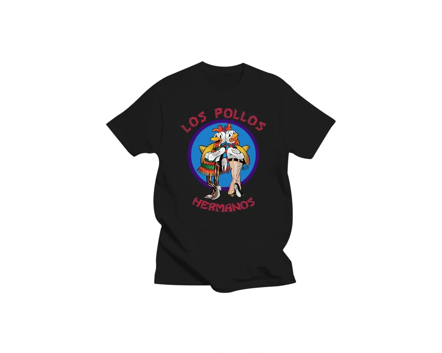 Beyaz Yeni li Breaking Bad LOS POLLOS Tavuk Kardeşler Baskılı Komik