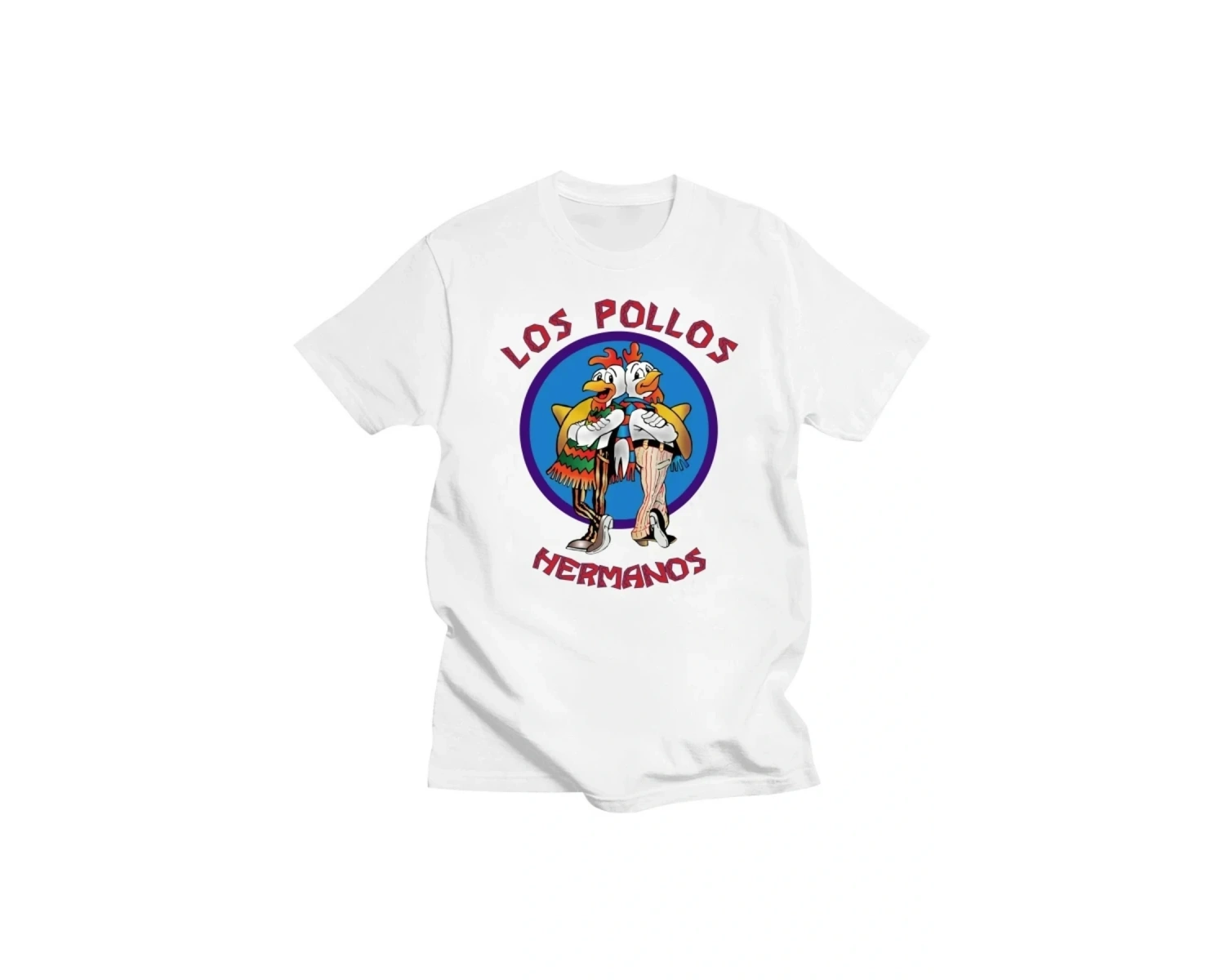 Beyaz Yeni li Breaking Bad LOS POLLOS Tavuk Kardeşler Baskılı Komik