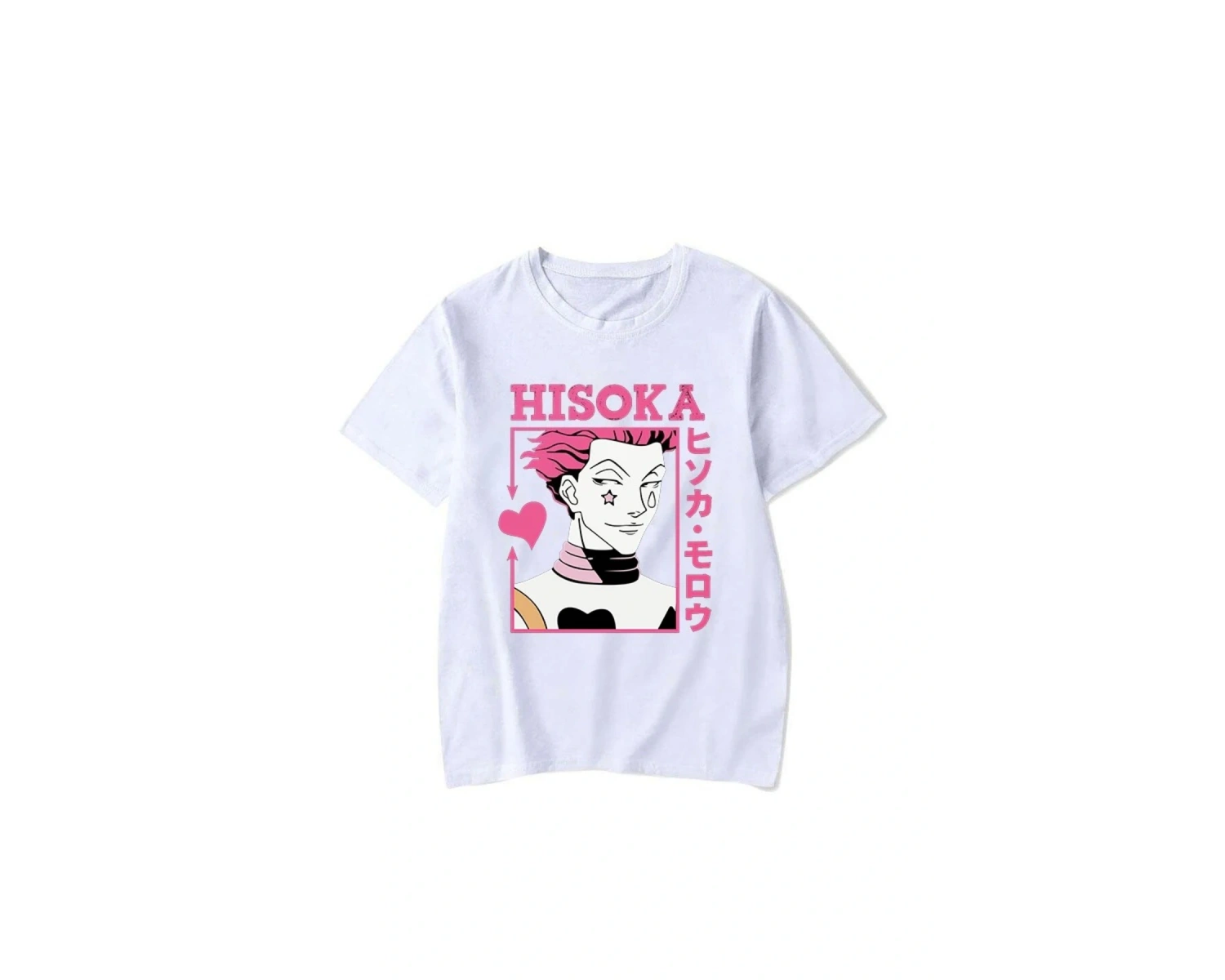 Beyaz Yeni Popüler Anime Hisoka Baskı Kişilik Y2k yazlık Grafik