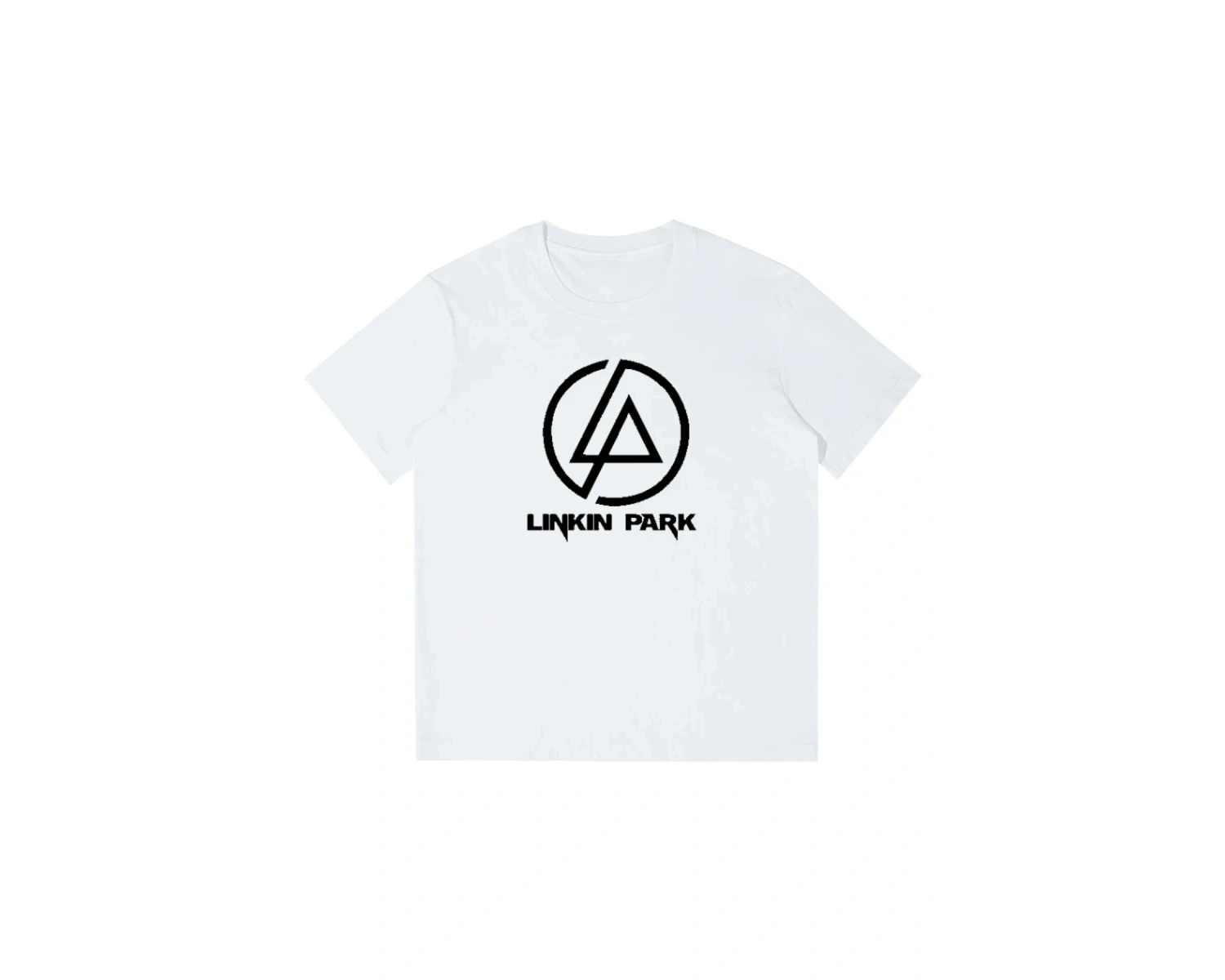 Beyaz Yeni Trend Linkin Park Band Desenli li Baskılı LOGO Sokak Nötr Stil
