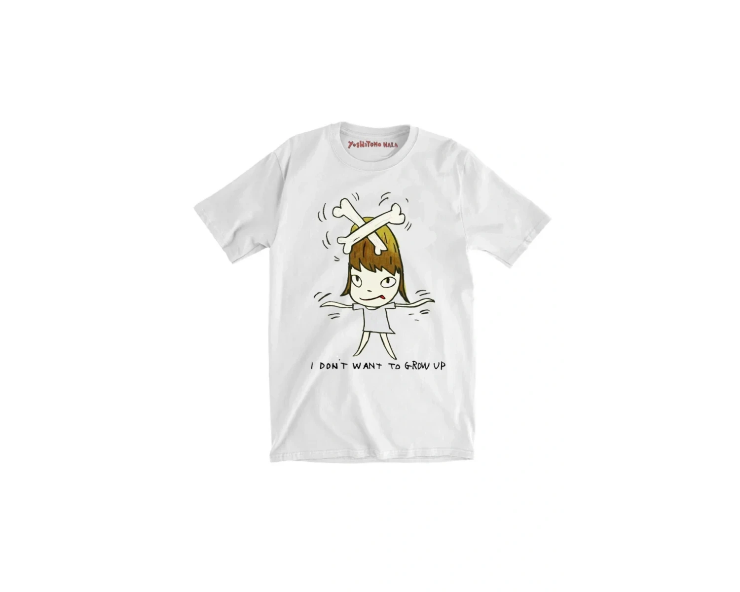 Beyaz Yoshitomo Nara Gitar Yaz T Yeni Tees an Ücre