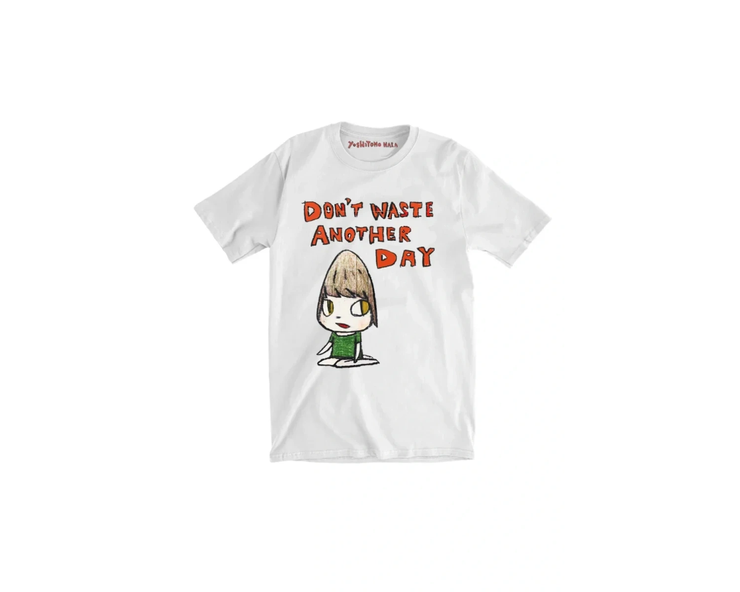 Beyaz Yoshitomo Nara Gitar Yaz T Yeni Tees an Ücre