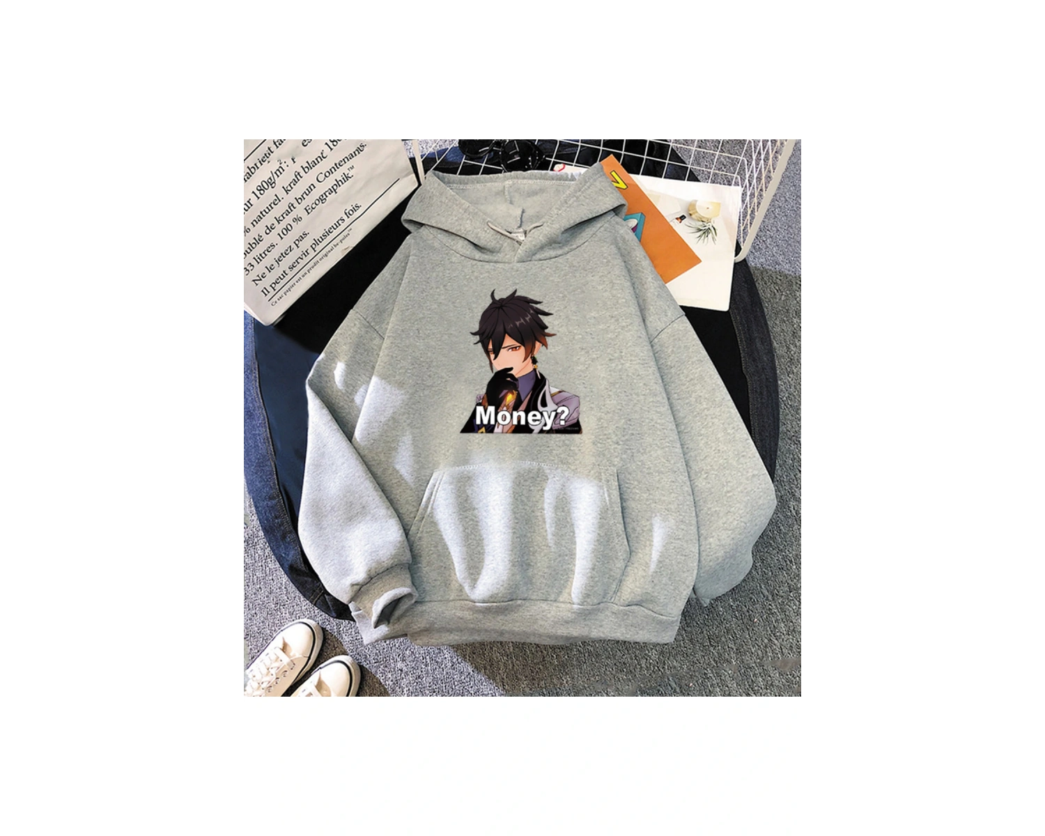 Beyaz Zhong LiGenshin darbe sıcak oyun Anime