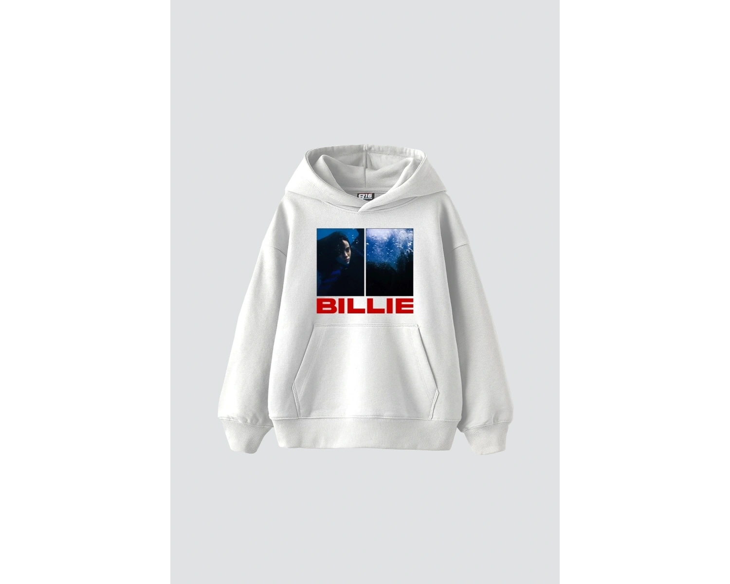 Billie Eilish Baskılı Oversize Unisex Beyaz