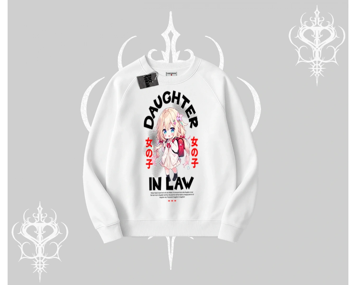 Biskilet Sweatshirt Anime Girl Daughter In Law Baskılı