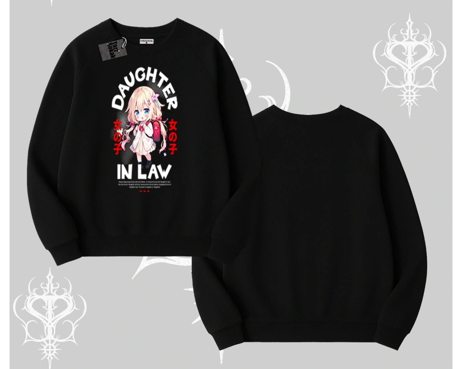 Biskilet Sweatshirt Anime Girl Daughter In Law Baskılı