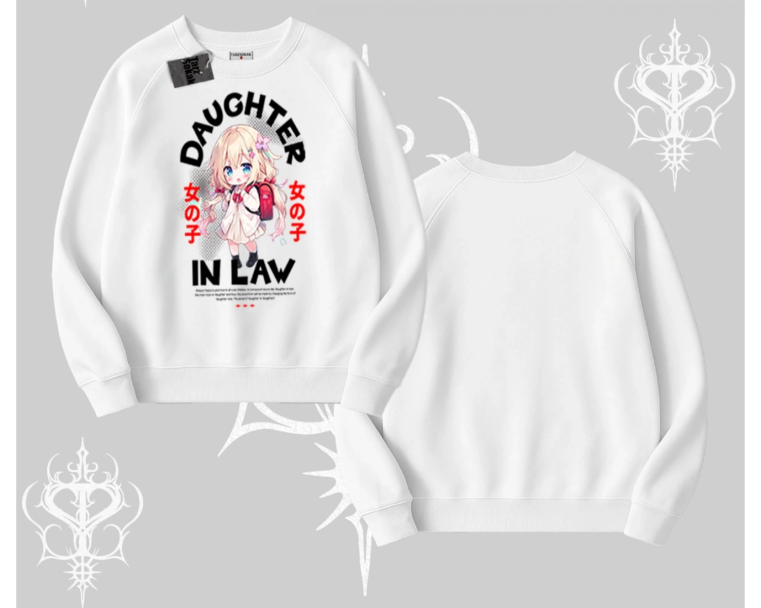 Biskilet Sweatshirt Anime Girl Daughter In Law Baskılı