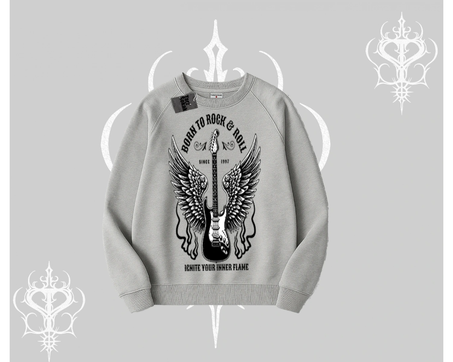 Biskilet Sweatshirt Born to Rock Eternal Flame Legacy