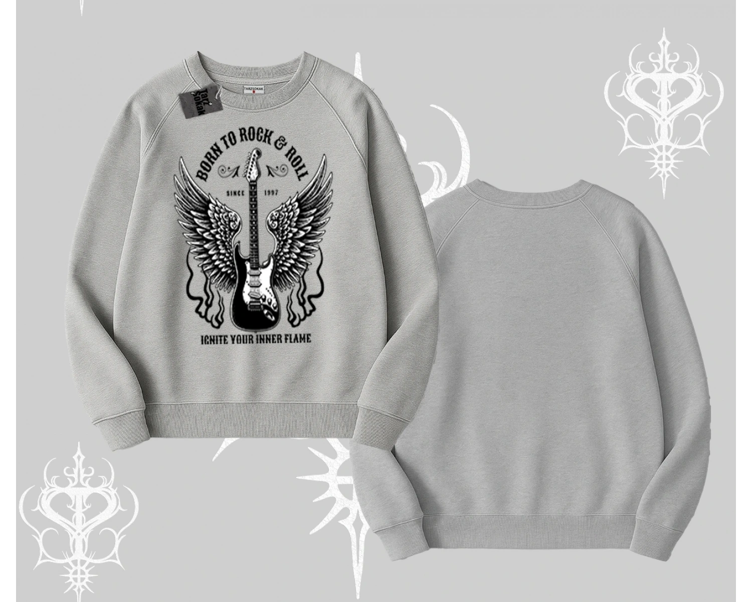 Biskilet Sweatshirt Born to Rock Eternal Flame Legacy