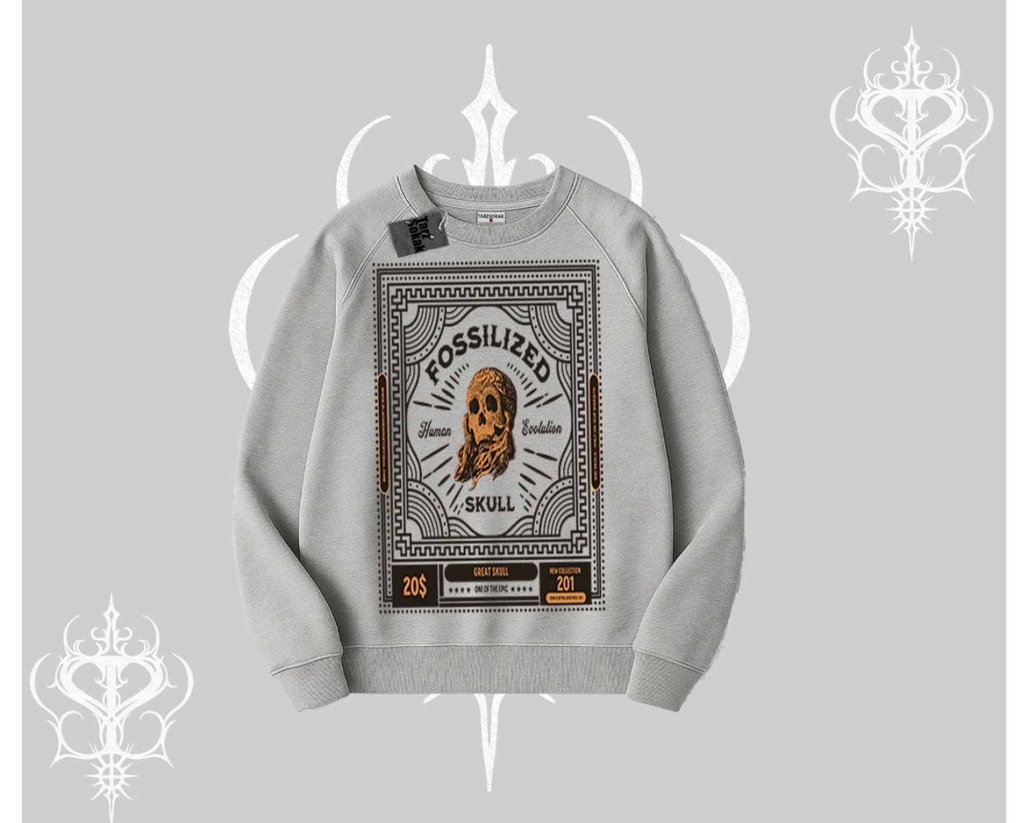 Biskilet Sweatshirt Fossilized Skull Underground Archive