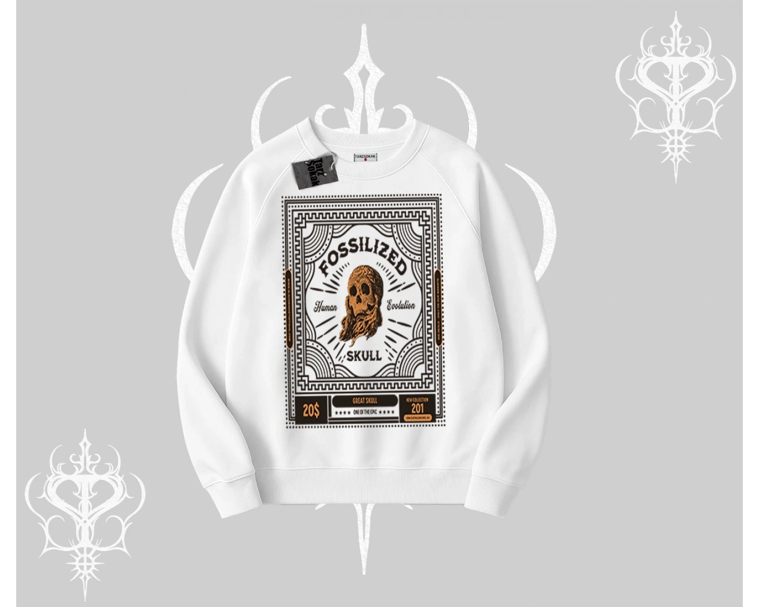 Biskilet Sweatshirt Fossilized Skull Underground Archive