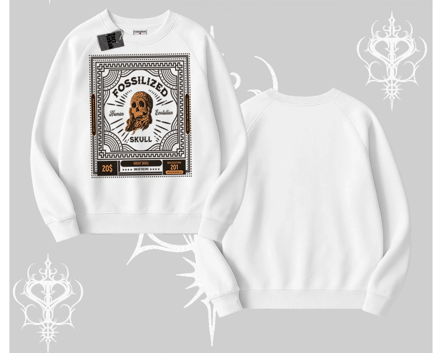 Biskilet Sweatshirt Fossilized Skull Underground Archive