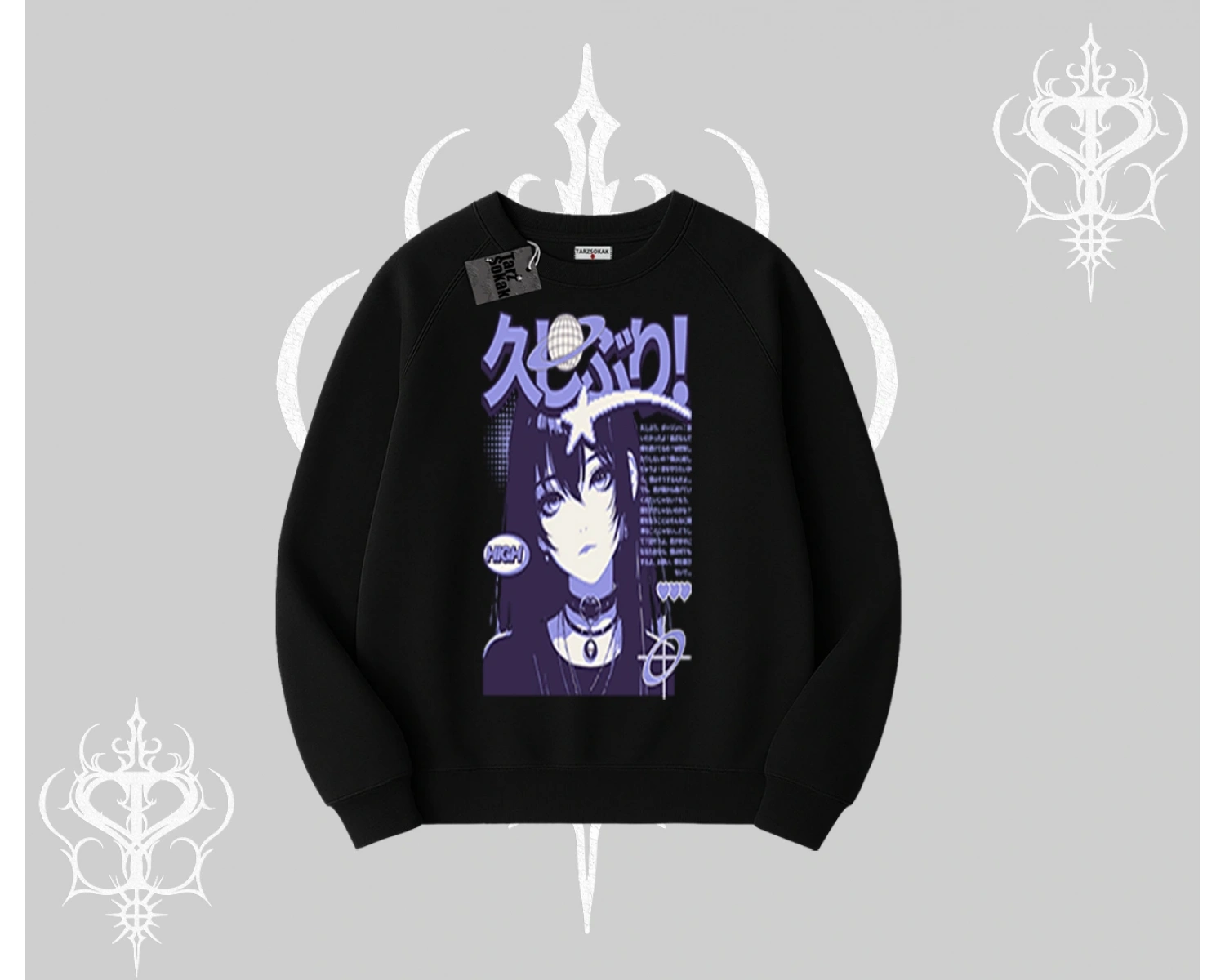 Biskilet Sweatshirt Neo Tokyo Girl Y2K Street Anime Aesthetic