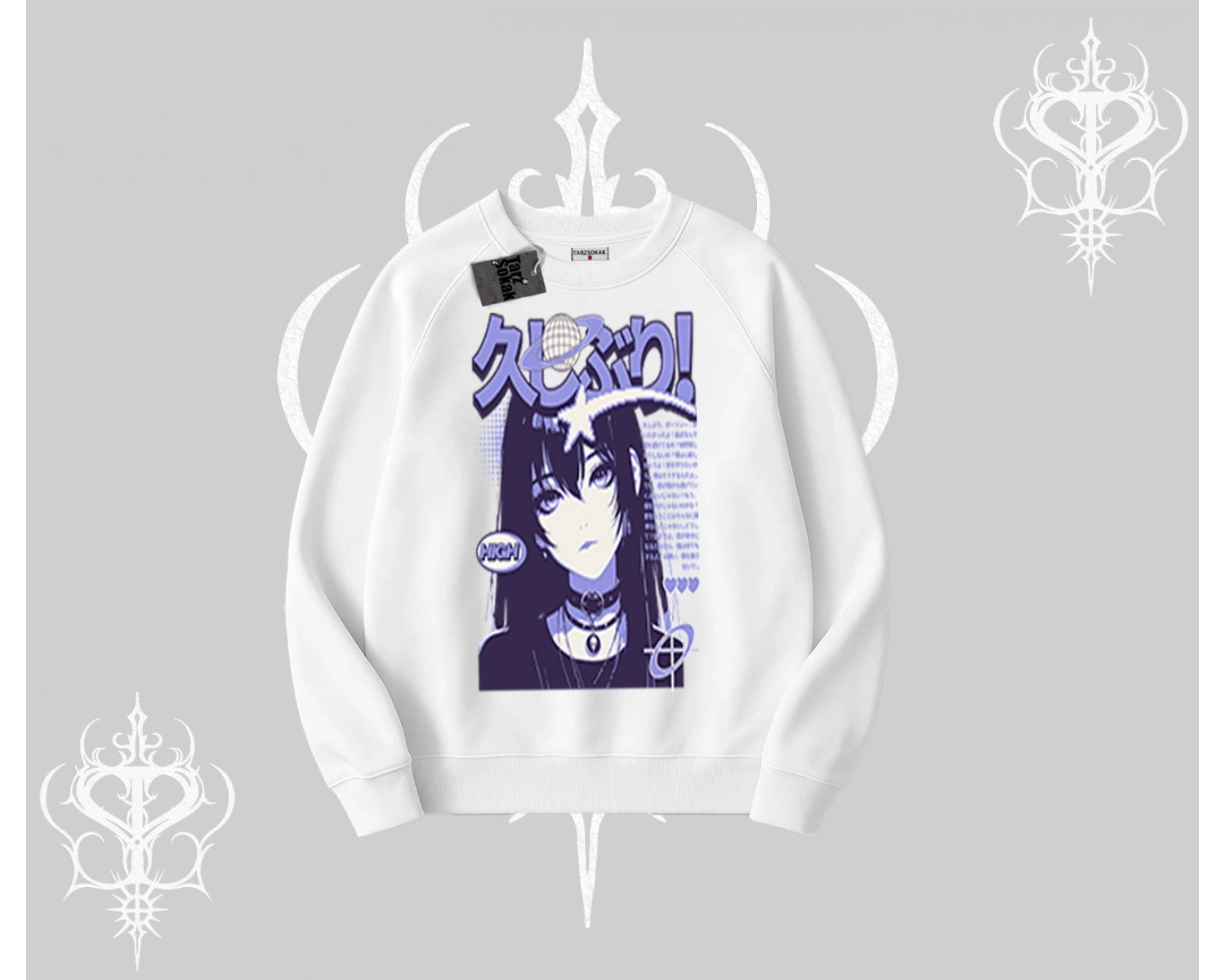 Biskilet Sweatshirt Neo Tokyo Girl Y2K Street Anime Aesthetic