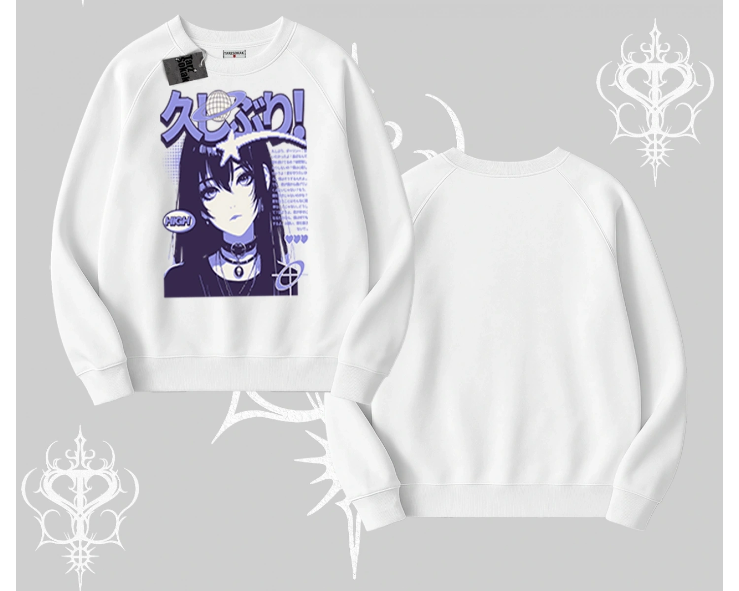 Biskilet Sweatshirt Neo Tokyo Girl Y2K Street Anime Aesthetic