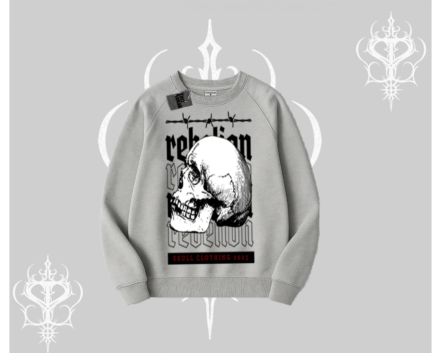 Biskilet Sweatshirt Rebellion Skull Underground Street Legacy