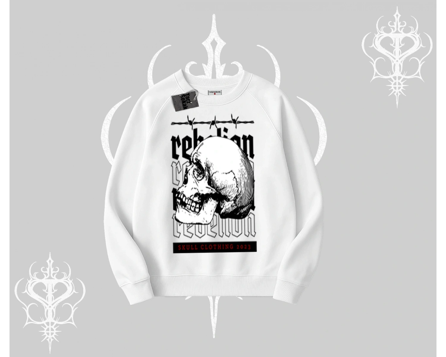 Biskilet Sweatshirt Rebellion Skull Underground Street Legacy