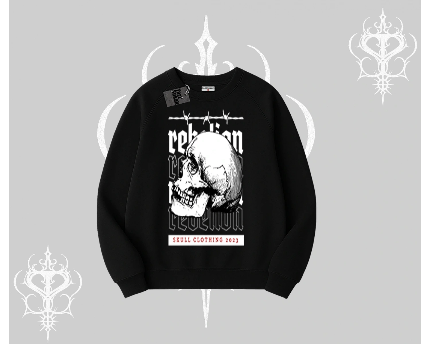 Biskilet Sweatshirt Rebellion Skull Underground Street Legacy