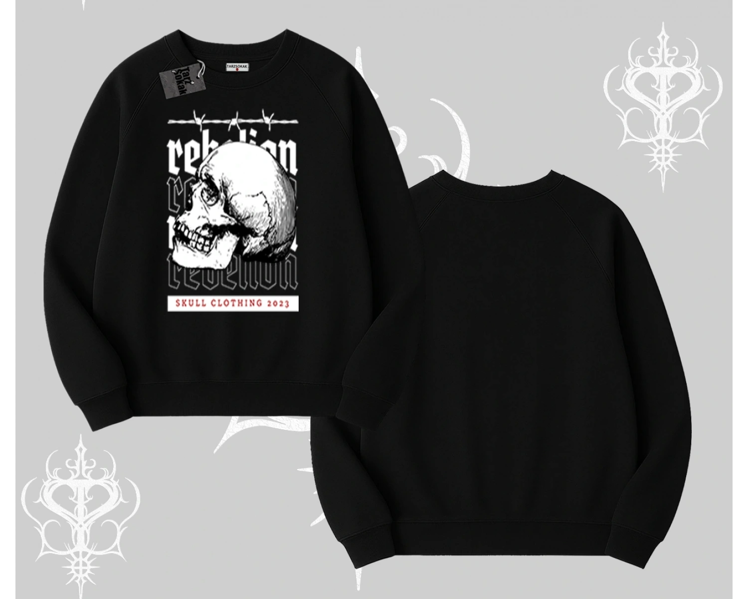 Biskilet Sweatshirt Rebellion Skull Underground Street Legacy