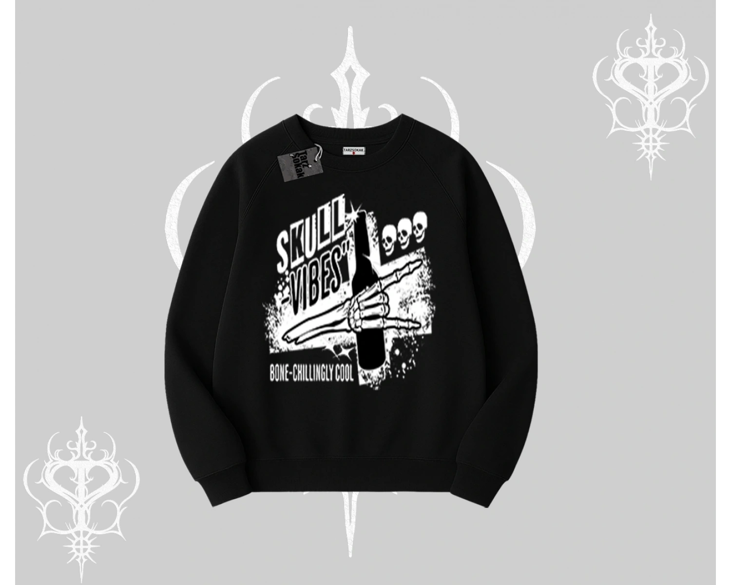 Biskilet Sweatshirt Skull Impact Bone Chilling Street Icon