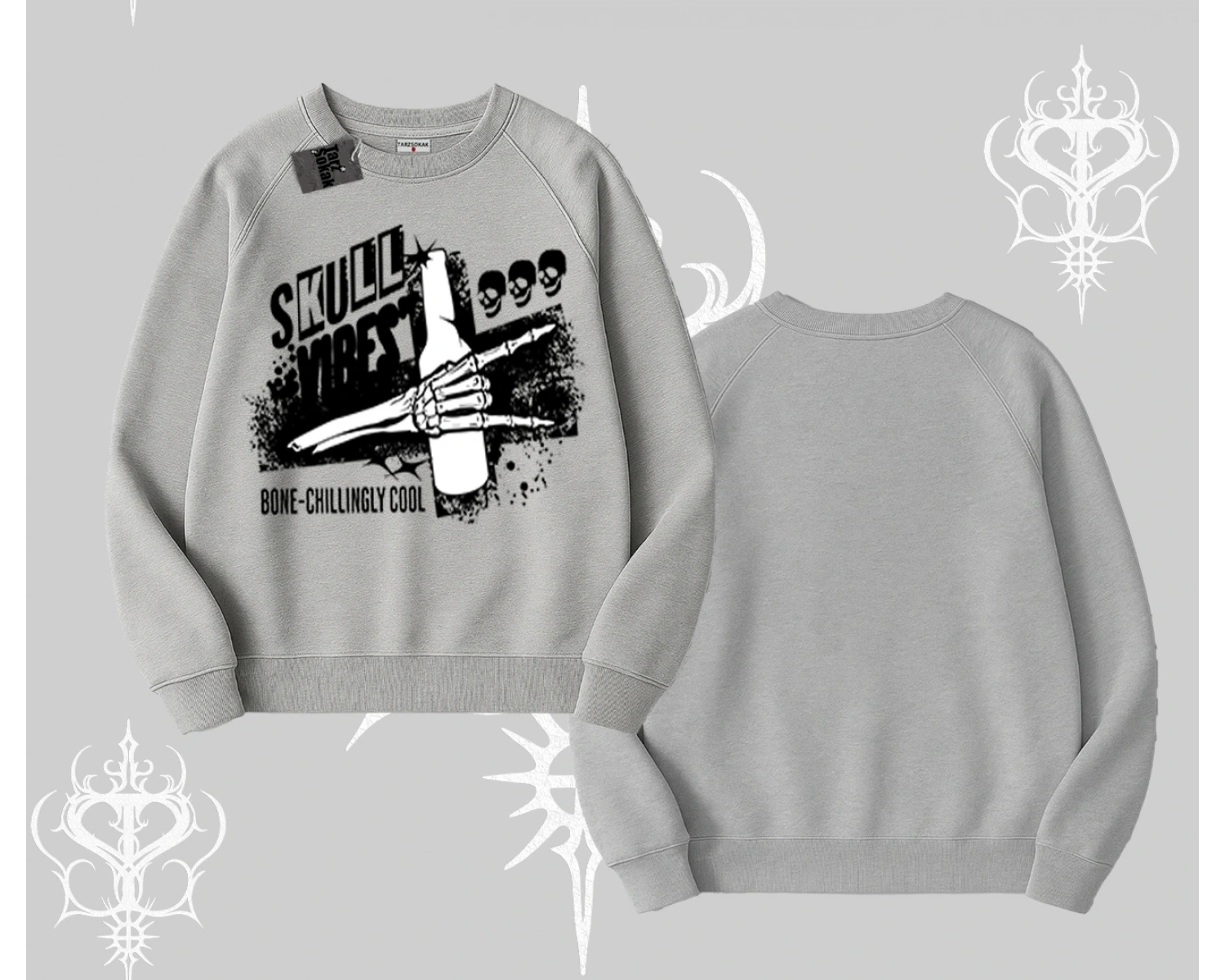 Biskilet Sweatshirt Skull Impact Bone Chilling Street Icon