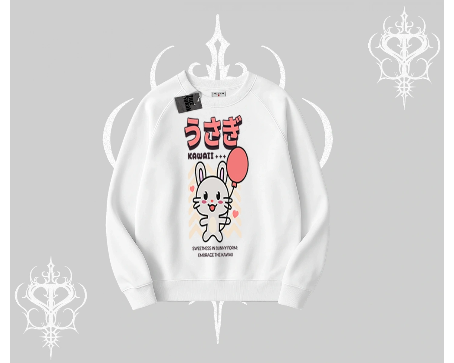 Biskilet Sweatshirt Usagi Kawaii Cute Heart Energy
