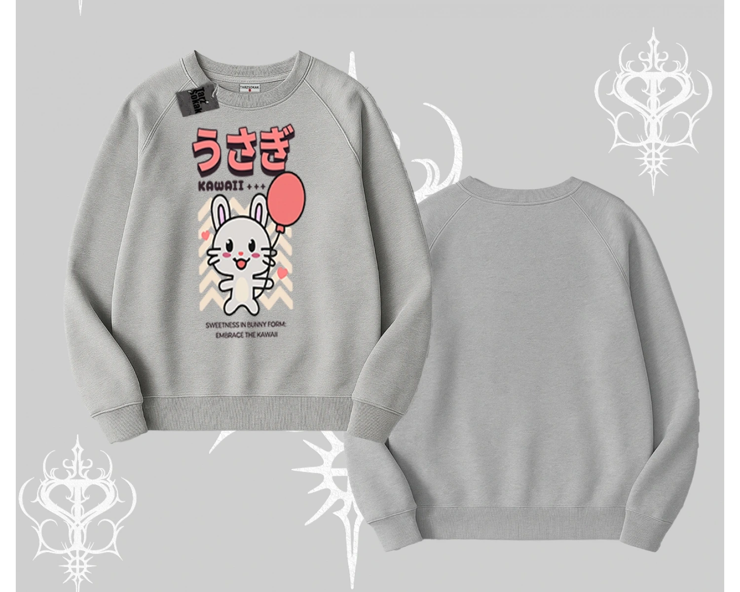 Biskilet Sweatshirt Usagi Kawaii Cute Heart Energy