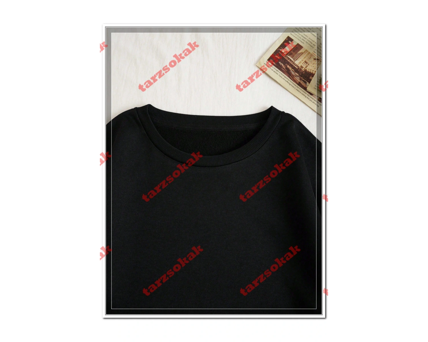 Biskilet Yaka Sweatshirt Beyaz LABZA HELLO KİTTY Özel Tasarım