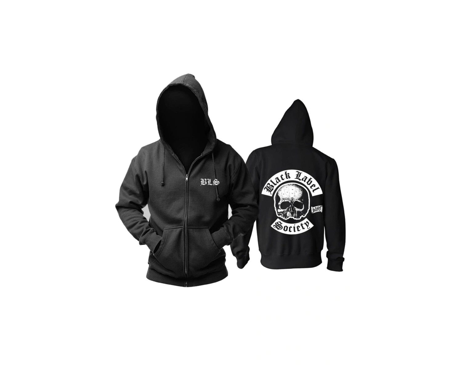 Black Label Society fermuarlı Kapşonlu