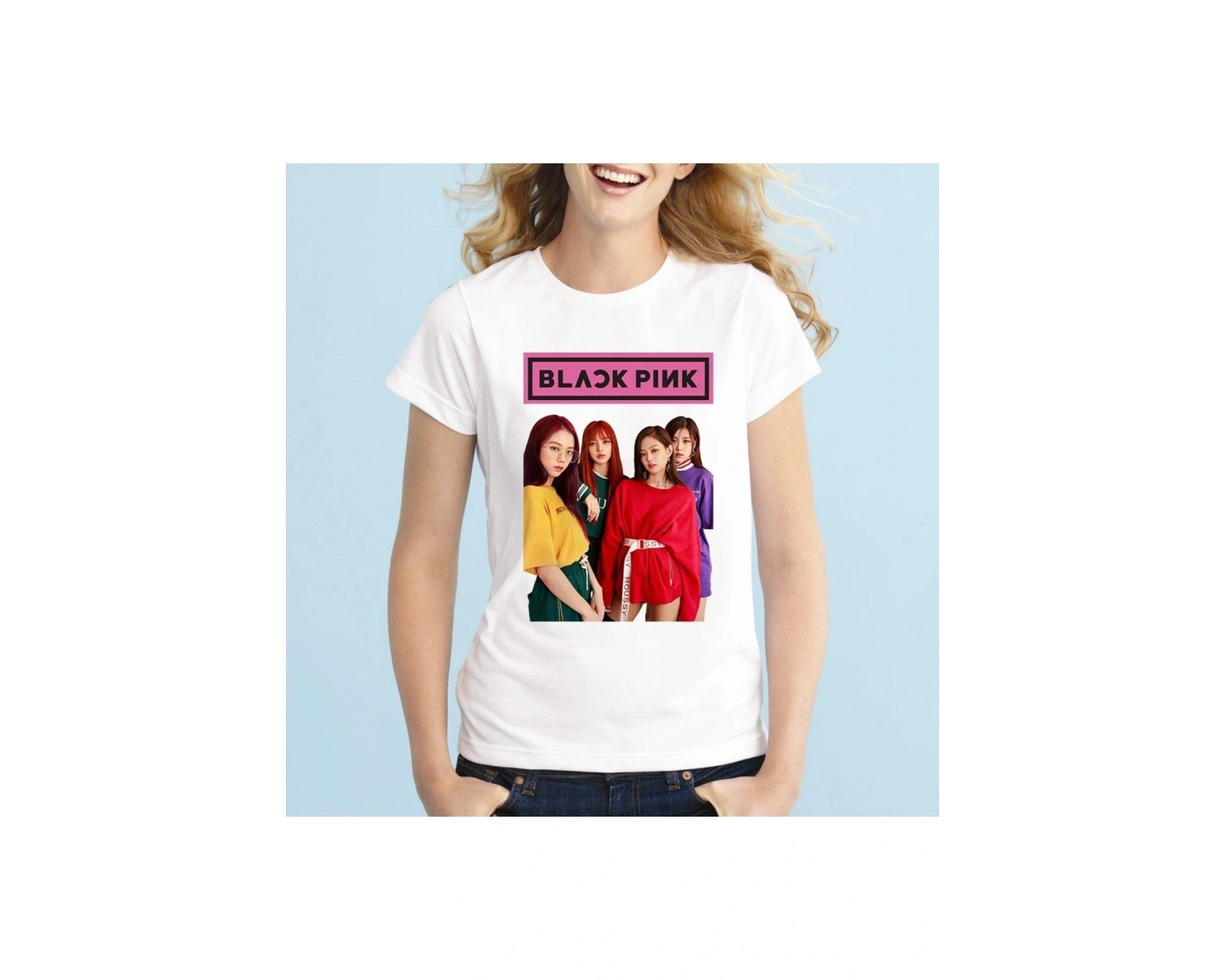 Blackpink Baskılı Unisex Tişört D01
