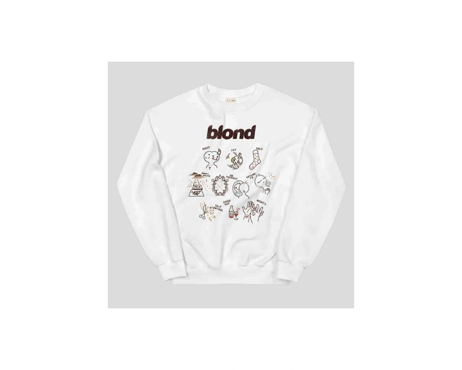 Blond Sweatshirt Beyaz