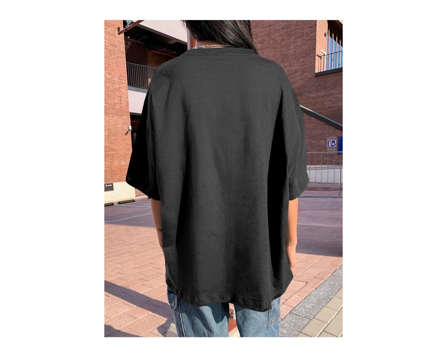 Blooming Vitality Baskılı Beyaz Oversize Tişört