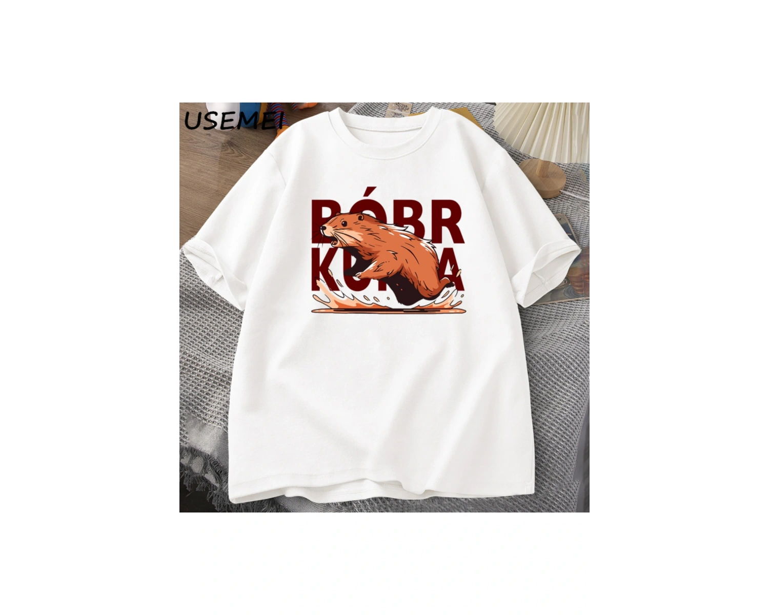 Bóbr Kurwa Gladyatör T Shirt Erkekler Kadınlar için Romanın Zafer Grafik T-Shirt Bober Beave 2833