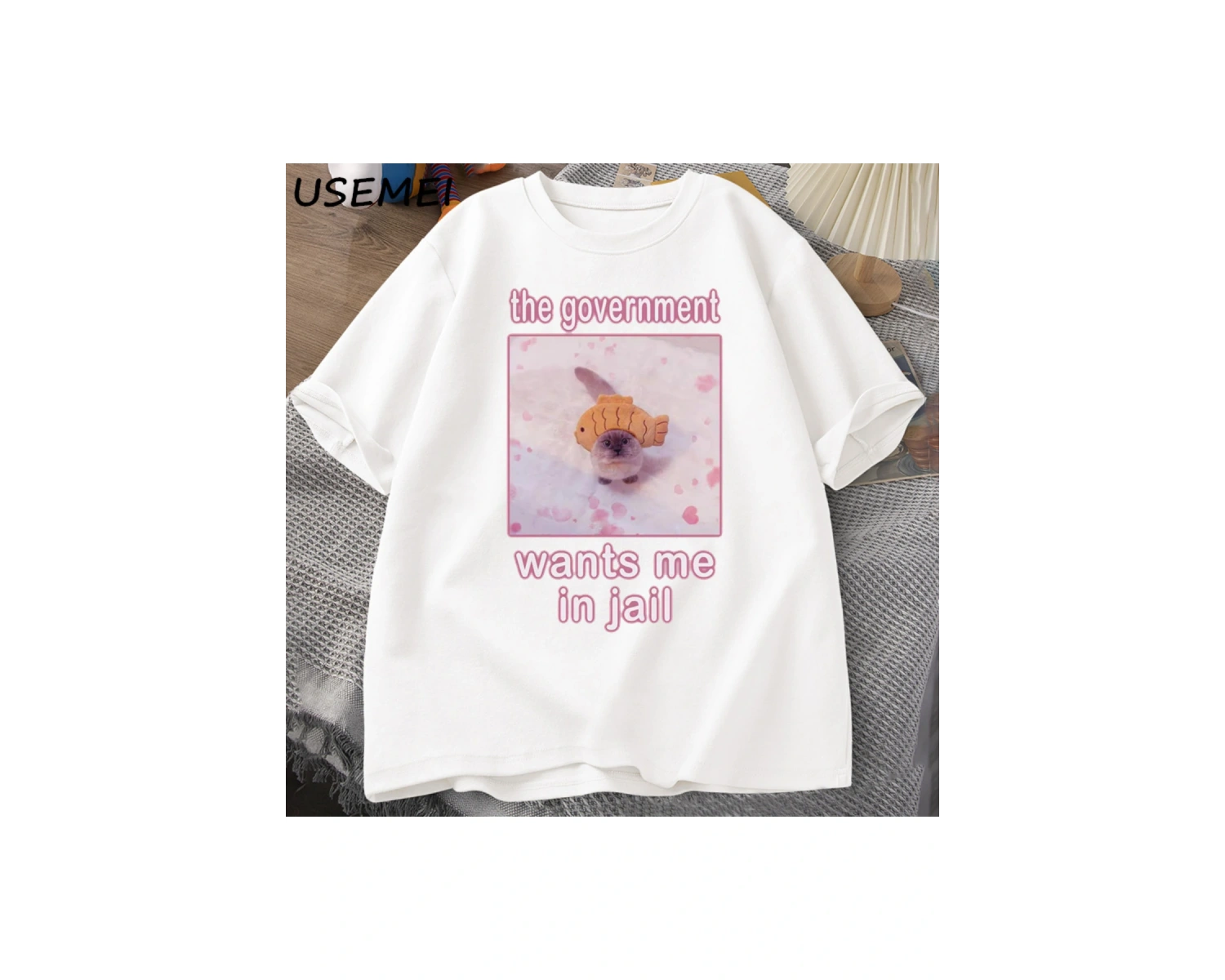 Born To OIIA Dönen Kedi T-Shirt Komik Retro Hayvan Tee 90s Pamuk Adam kısa kollu tişört Haraj 2972