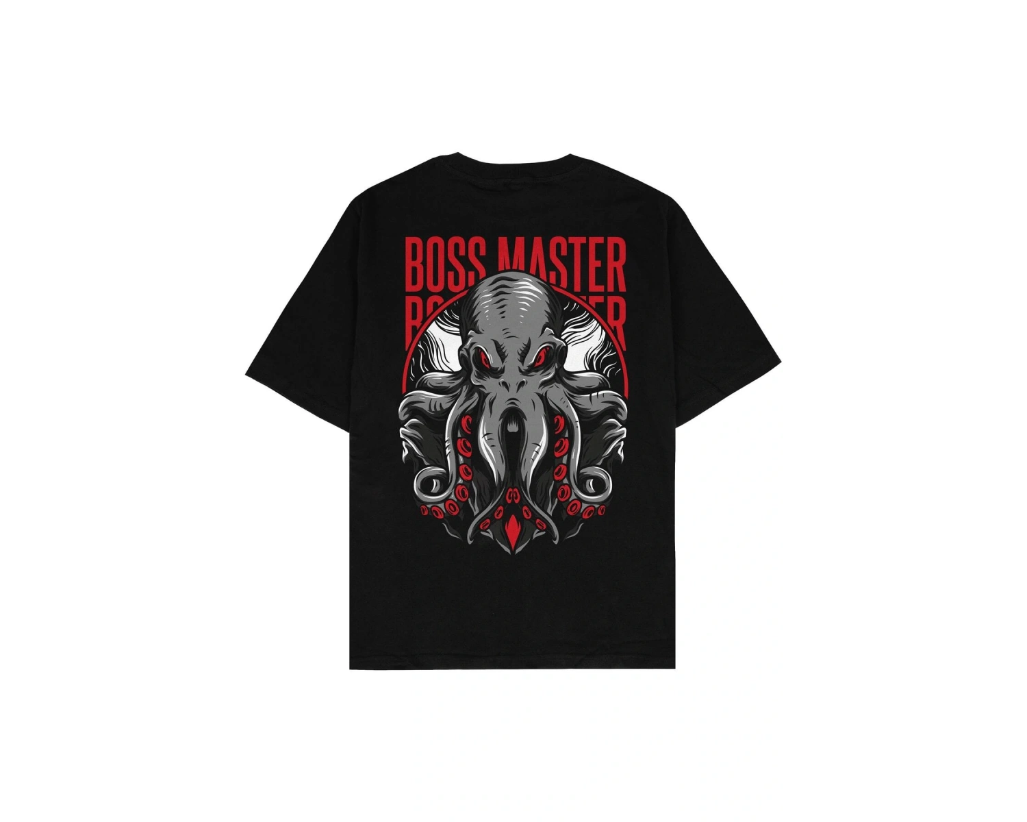 Bossmaster Siyah Oversize Unisex T-shirt