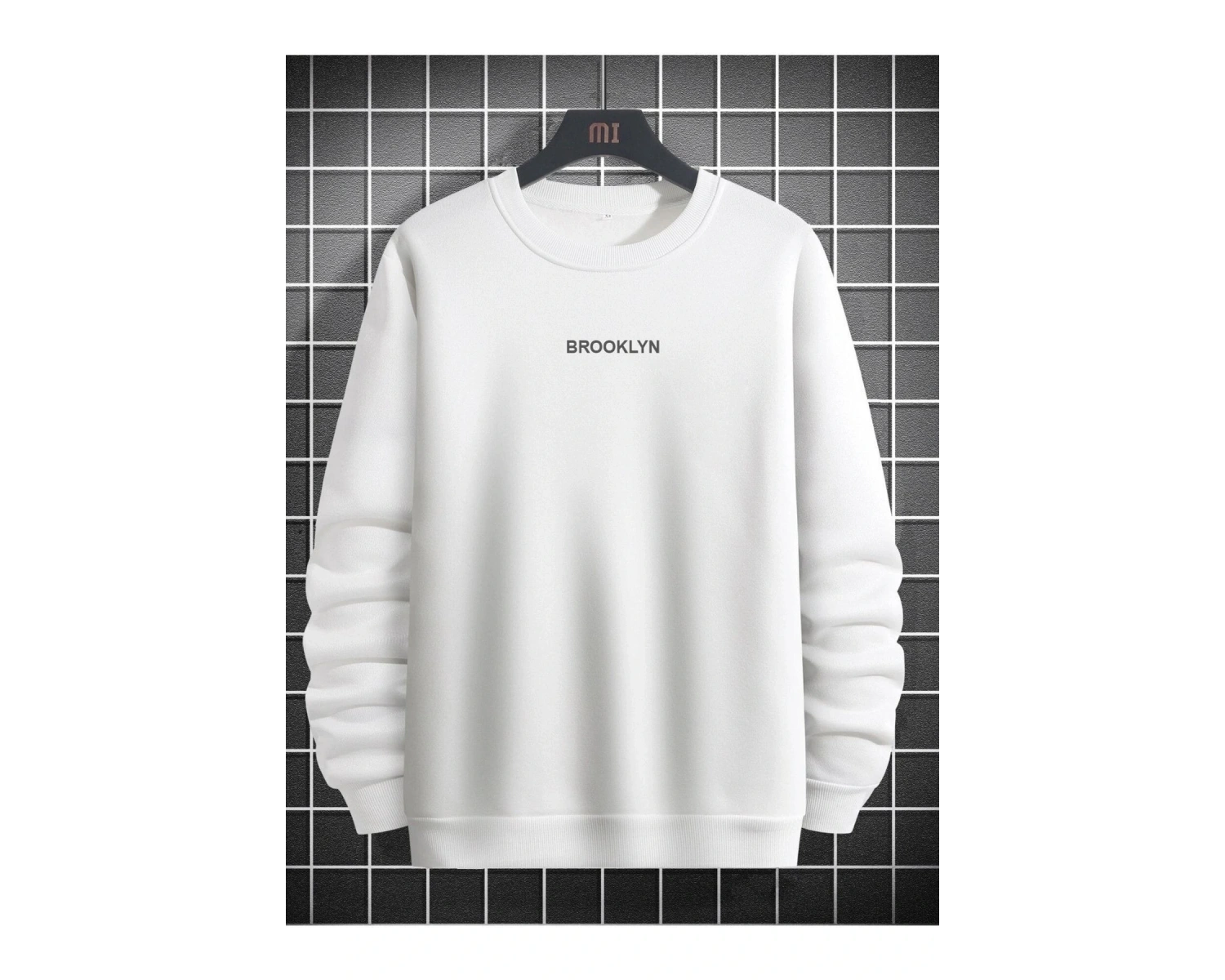 Brooklyn Baskılı 3 Oversize Beyaz