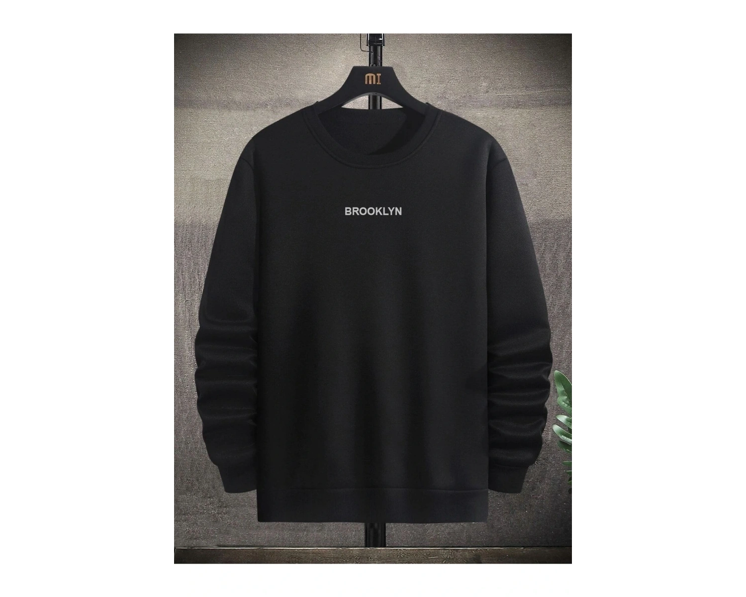 Brooklyn Baskılı 3 Oversize Siyah