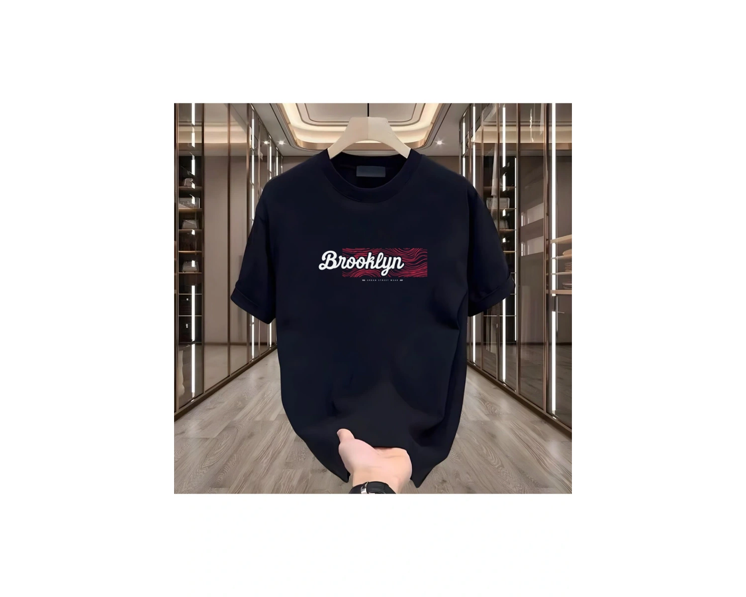 Brooklyn Baskılı Beyaz