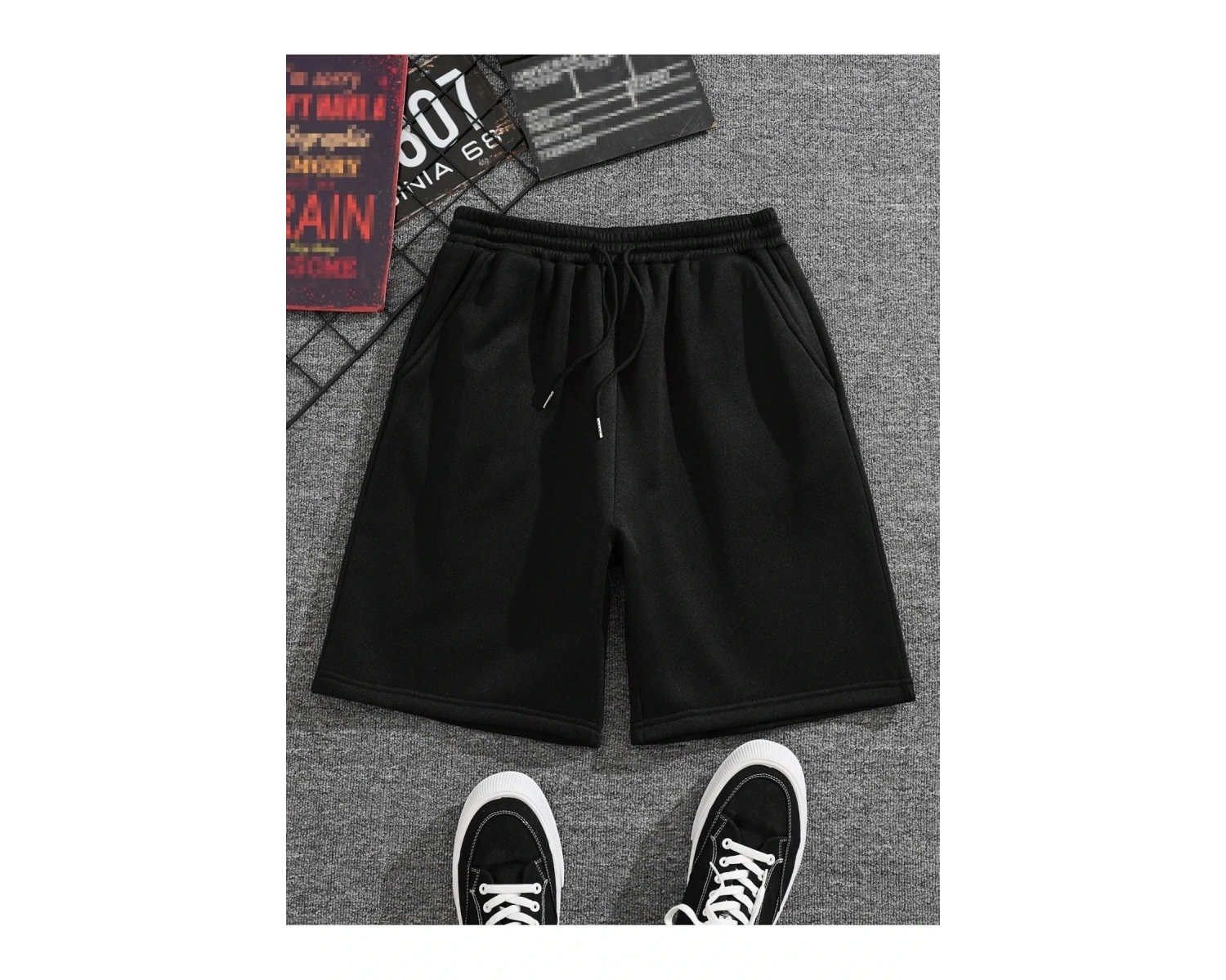 Brooklyn Baskılı Rahat kalıp Unisex Şort