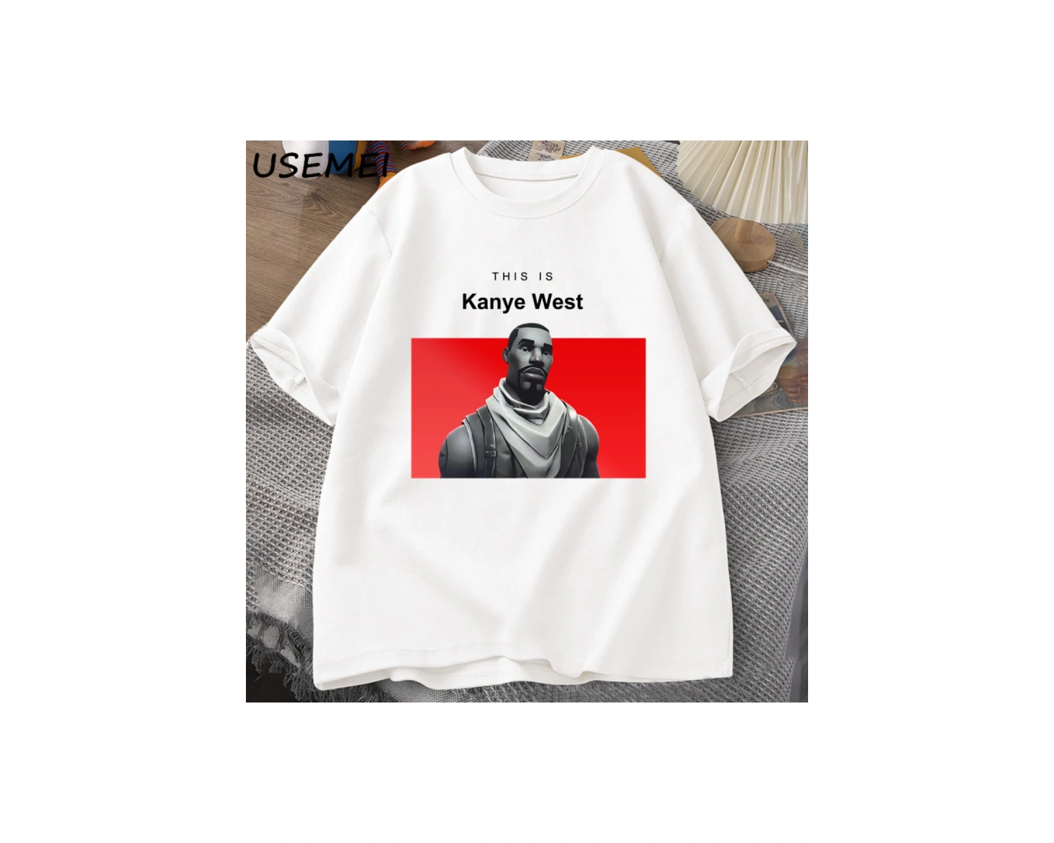 Bu kanyenin batı T Shirt nedensel pamuk kısa kollu Teekomik kanyenin Vintage T Shir 2845