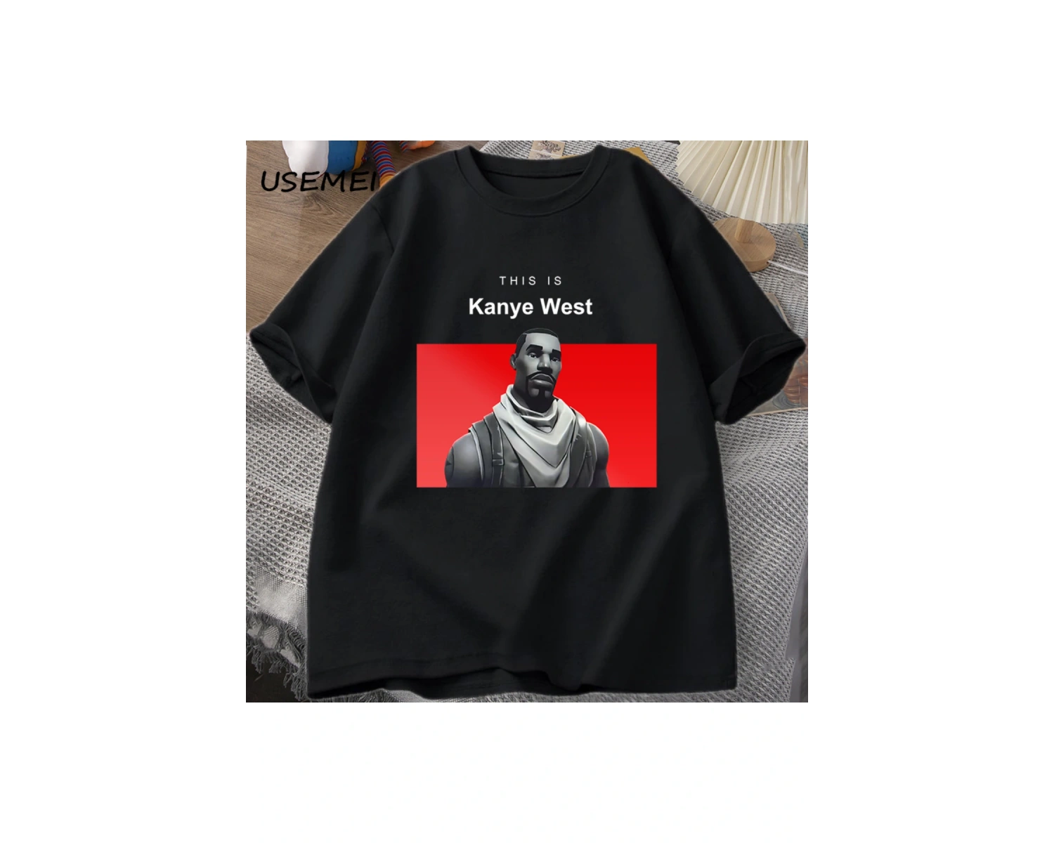 Bu kanyenin batı T Shirt nedensel pamuk kısa kollu Teekomik kanyenin Vintage T Shir 2845