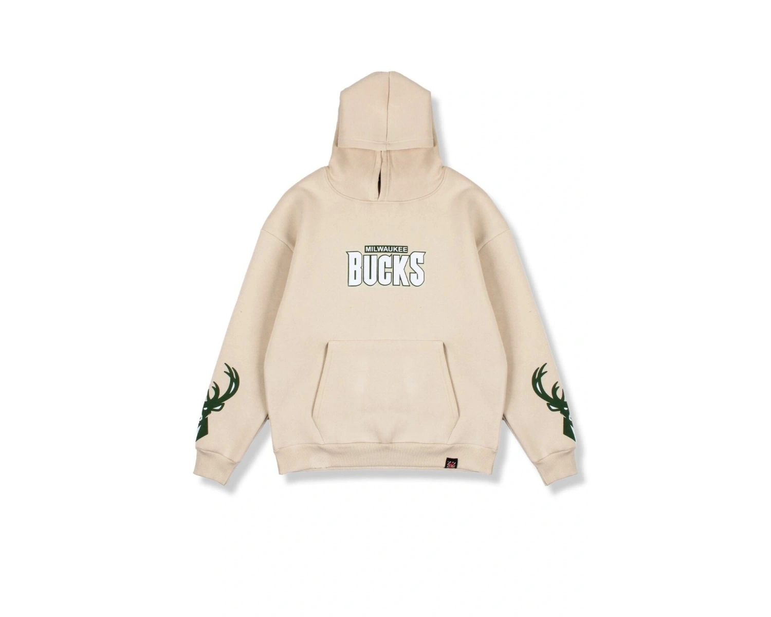 Bucks Sırt Baskılı Bej Oversize Unisex