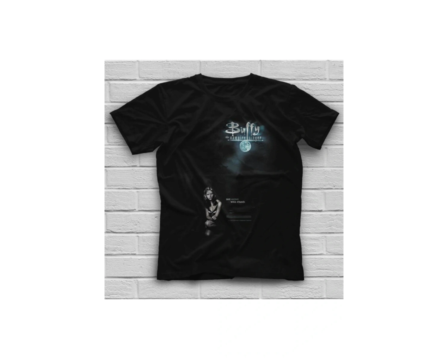 Buffy The Vampire Slayer Siyah Unisex Tişört T-shirt