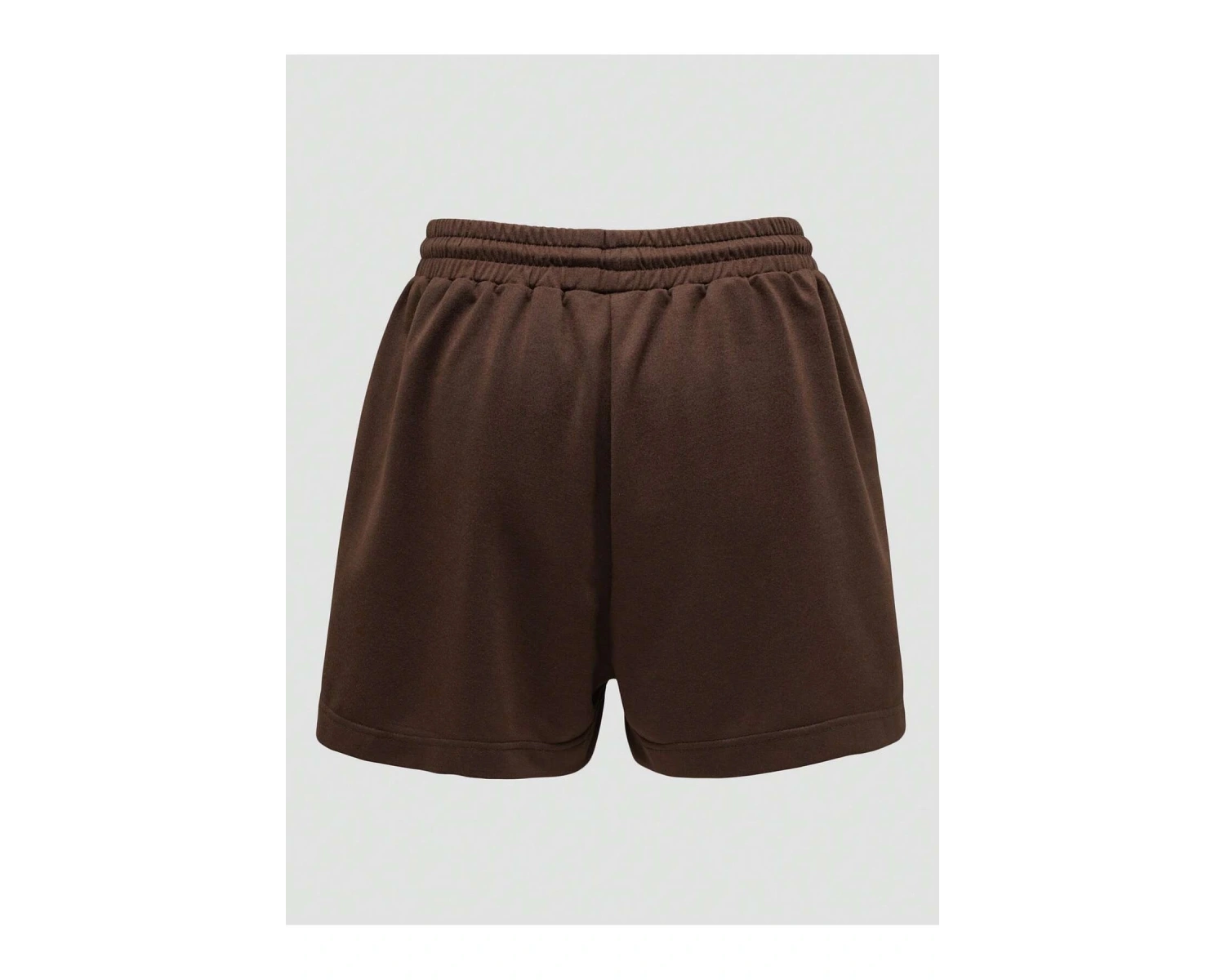 Butterfly & Letter Graphic Drawstring Waist Şort