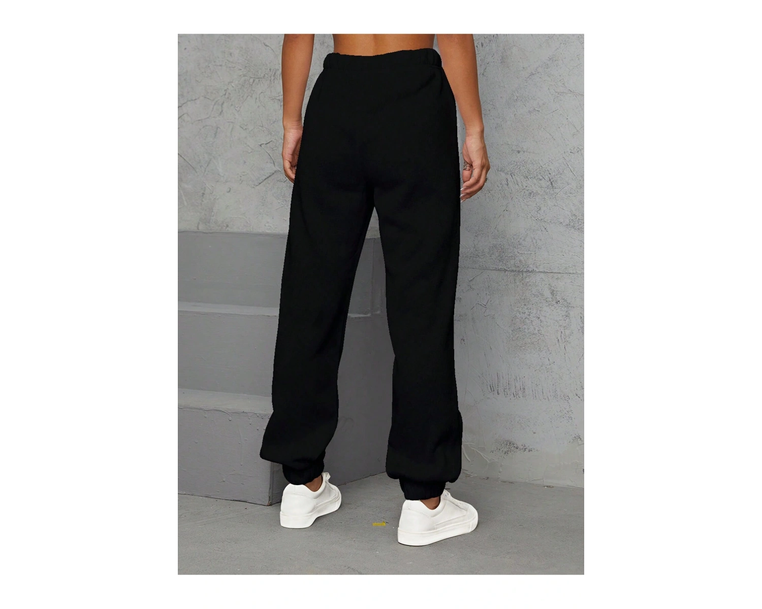 Butterfly Print Slant Pocket 4 Mevsim Eşofman