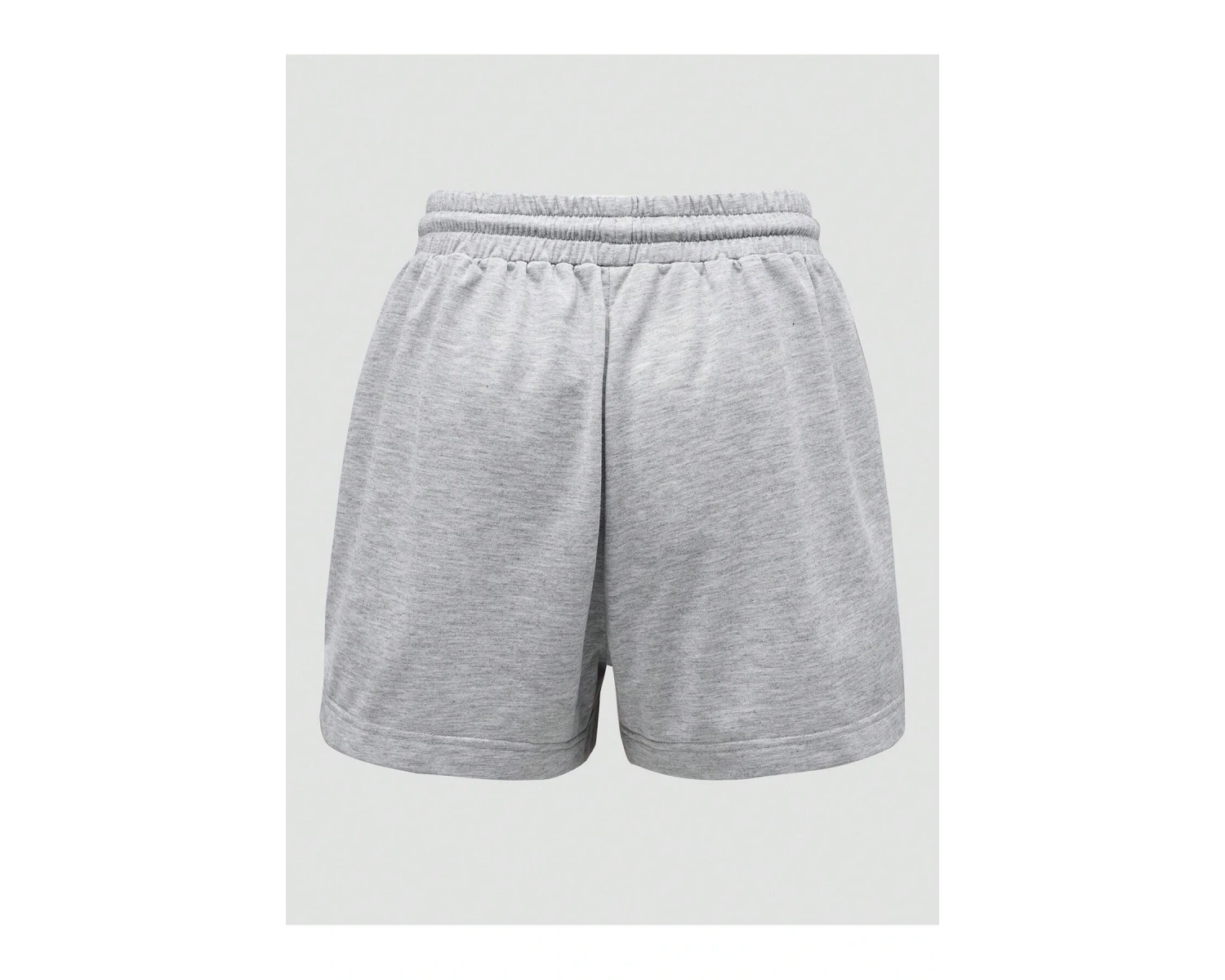 Butterfly & Slogan Graphic Drawstring Waist Şort