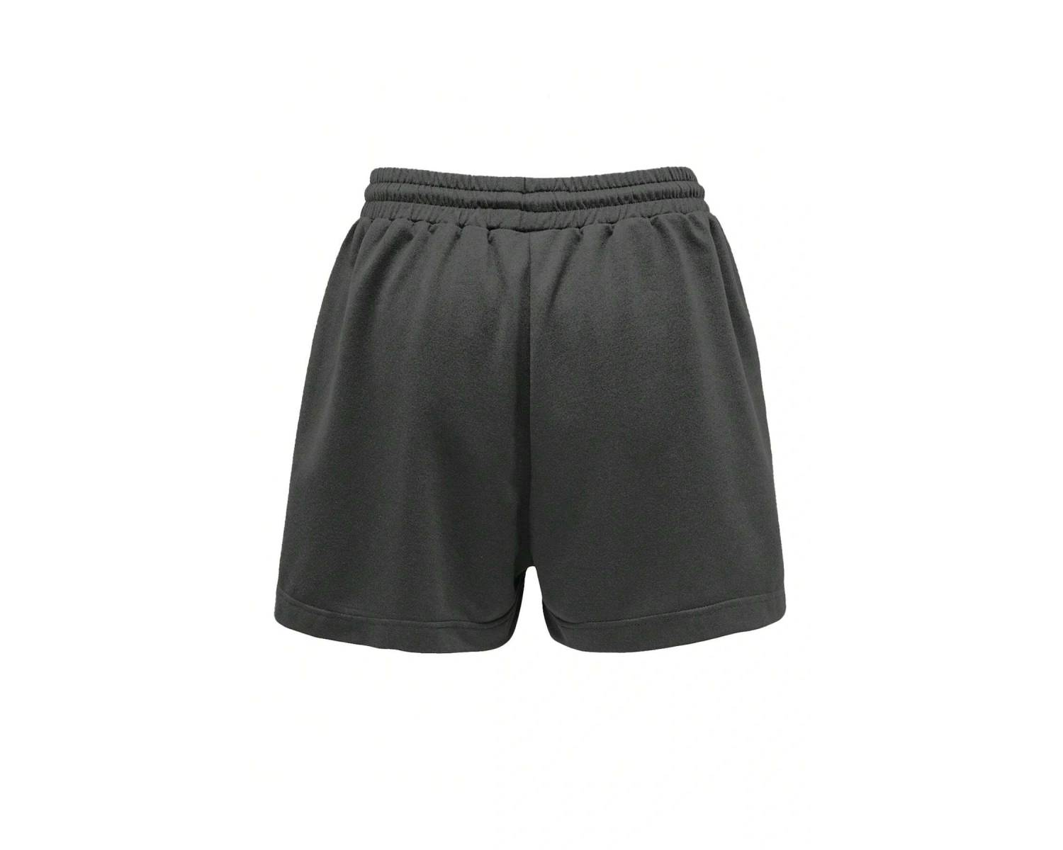 Butterfly & Slogan Graphic Drawstring Waist Şort