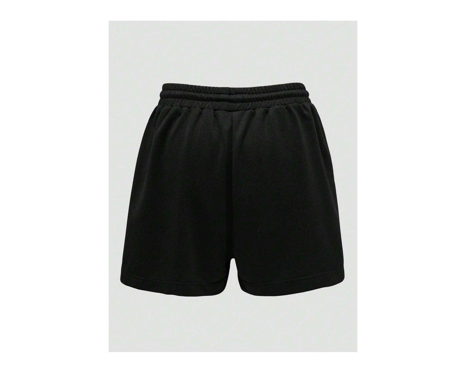 Butterfly & Slogan Graphic Drawstring Waist Track Şort