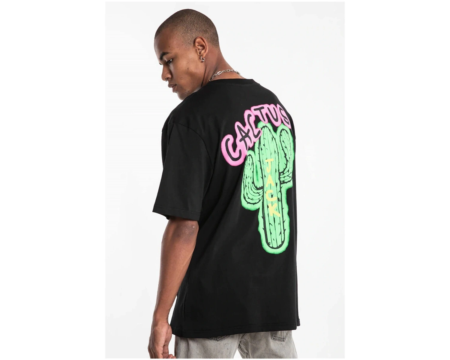 Cactus Oversize T-shirt Beyaz